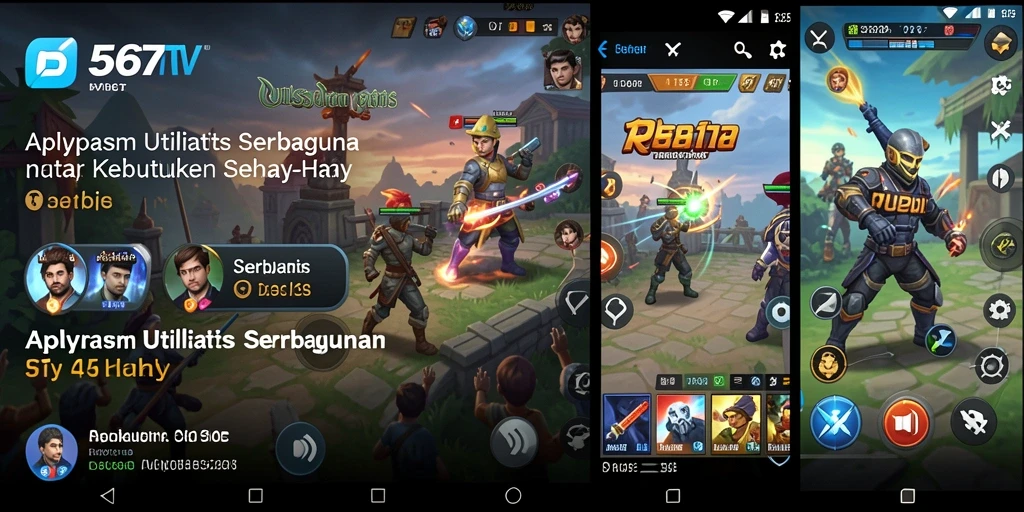 Screenshot utama 567TV menampilkan antarmuka aplikasi Utility yang intuitif.