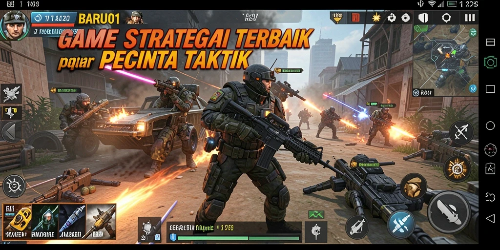 Tampilan gameplay mendebarkan dari BARU01 dengan strategi cerdas yang terlihat.