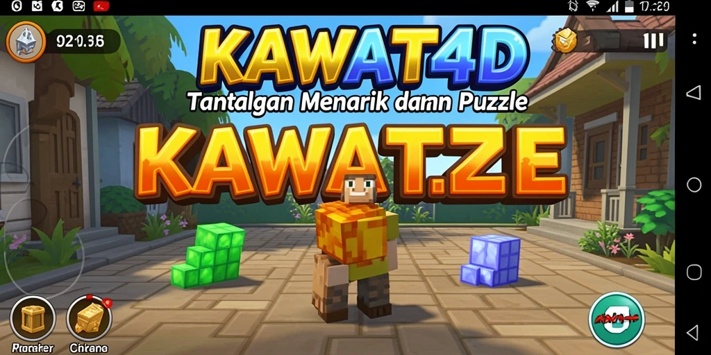 Screenshot KAWAT4D menampilkan gameplay menantang dalam puzzle.