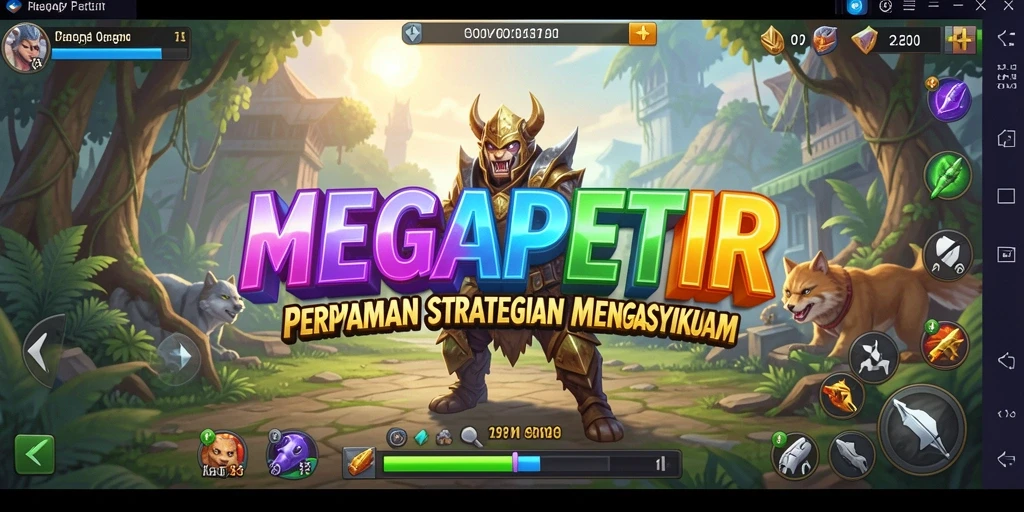 Tampilan gameplay <strong>MEGAPETIR</strong> yang menarik dan menantang.