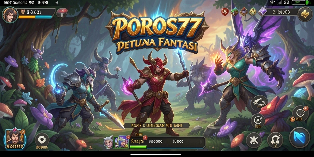 Tampilan gameplay POROS77 yang mendebarkan dan interaktif.