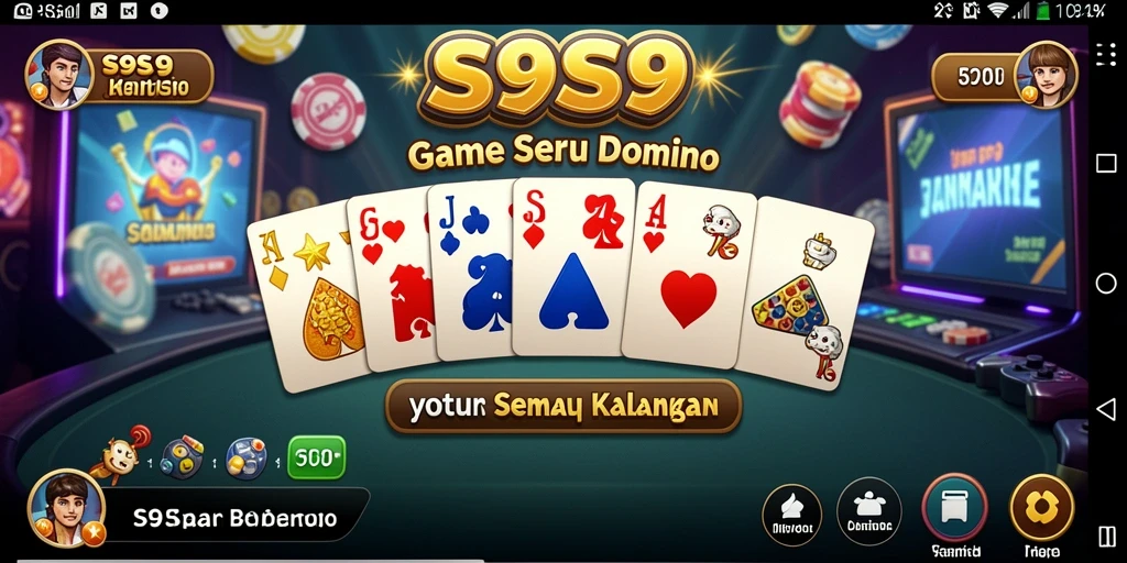 Tampilan gameplay seru dalam permainan Domino S9S9.