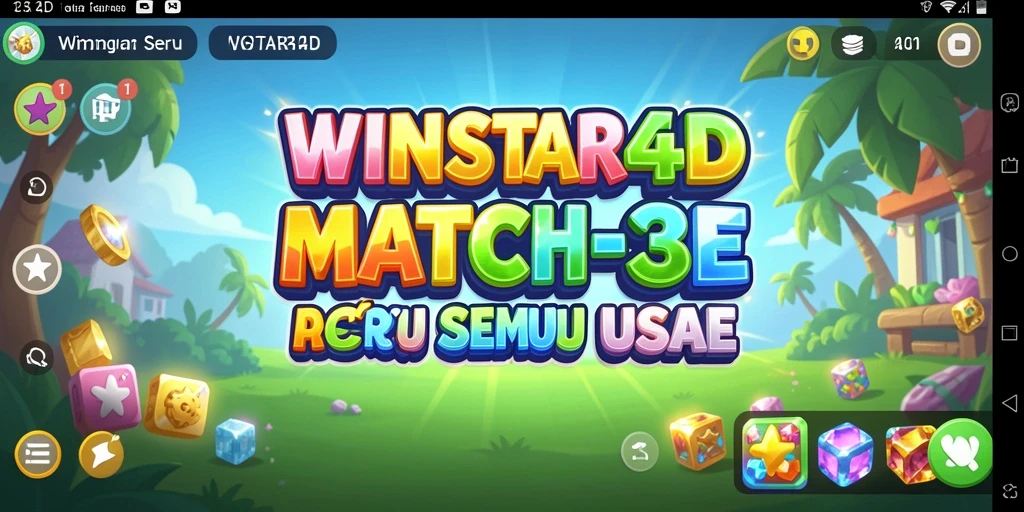 Tampilan gameplay seru dalam WINSTAR4D yang menantang.