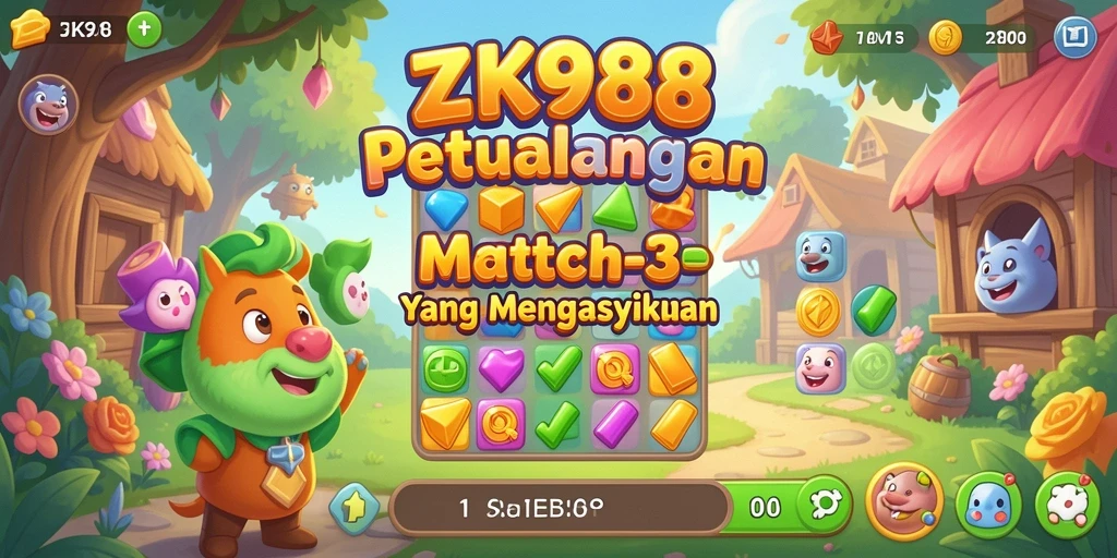 Tangkapan layar gameplay ZK988 yang penuh warna dan seru.